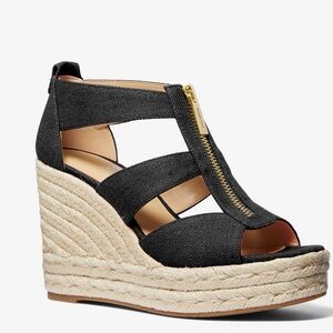 Michael Kors Black Wedge Sandals